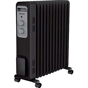 SENCOR, zwart SOH 3311BK elektrische olie-radiator, 2300 watt, 11 verwarmingslampen, oververhittingsbeveiliging