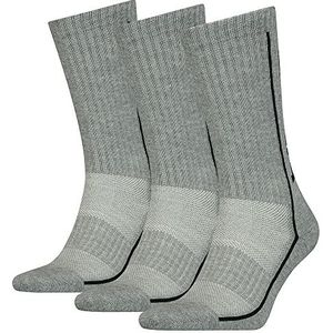 HEAD Unisex Crew Sock (set van 3), grijs, 39-42 EU