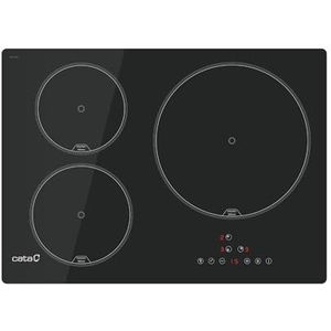 CATA - IB 5003 BK - Inductiekookplaat - Zwart - 3 Kookzones - 9 Vermogensniveaus