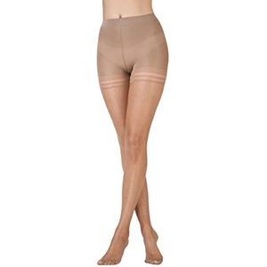 Glanzende licht figuurvormende zomerpanty Nylons 10 DEN Secret Slimmer van Pretty Polly