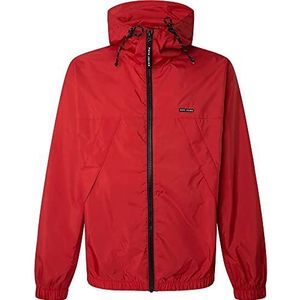 Pepe Jeans Corbin Windjack voor heren, studio rood, XXL, Studio Rood, XXL