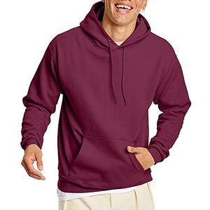 Hanes Heren trui EcoSmart Hooded Sweatshirt, Kastanjebruin, M