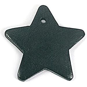 Hanger houten ster, gewaxt, zwart, 30 x 30 mm, 50u, ca.
