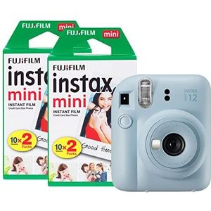 Fujifilm - INSTAX Mini 12 - Instant Camera - Pastel Blauw - 40 Shot Film Pack