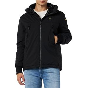 Blauer Korte jas, gewatteerd, veren/watten, gewatteerde jas voor heren, 999 Zwart, M