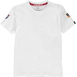 ALPHA INDUSTRIES Kids NASA T jas, wit, 8 unisex kinderen, Regulable