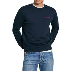 Pepe Jeans Heren Axel Crew, Sweatshirt, Blauw, XS, Blauw (Dulwich Blue), XS
