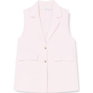 NAME IT Nkffalinnen Waistcoat kostuumvest voor meisjes, roze, 116 cm