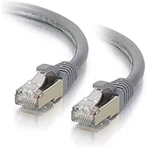 C2G 1M Grijze CAT6A Ethernet Gigabit Lan netwerk kabel (RJ45) Vernikkeld en Koper Gevlochten Flard UTP Kabel