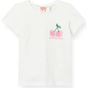 KOTON Ice Cream Bedrukt T-shirt met korte mouwen, katoen, meisjes en meisjes, ecru (002), Size: 24/36 mesi
