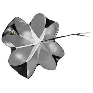 SKLZ Snelheidstrainer Chrome Speed Chute Pro-weerstand dubbele paraplu, zwart/wit, OneSize