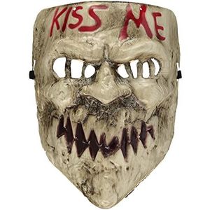 amscan 9918078 - Volwassenen Halloween 'Kiss Me' masker met elastische stropdas