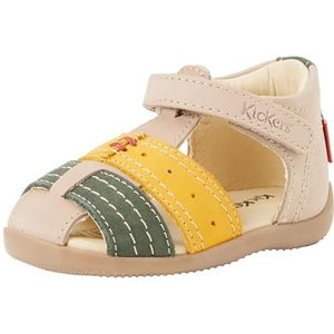 KICKERS BIGBAZAR-2, sandalen, beige geel, maat 21, beige/geel, 21 EU