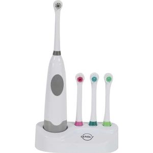 SENSLY - SB0026 - Elektrische Tandenborstel - Complete Set met 3 Vullingen en 4 Gekleurde Ringborstels