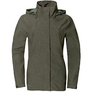 VAUDE Rosemoor Jacket II, regenjas voor dames, waterdicht en ademend, functionele 2-laagse outdoorjas, waterkolom 10.000 mm, overgangsjas of fietsjas