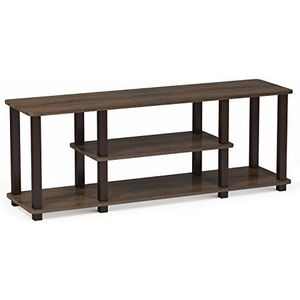 Furinno Toolless TV Stands, Hout, Walnoot/Bruin, one size