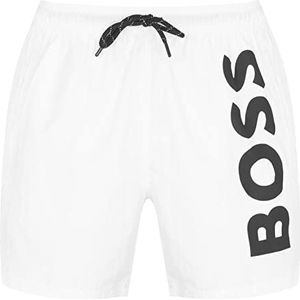 BOSS Heren zwemmen shorts, Wit 100, XL