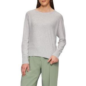 s.Oliver BLACK LABEL Gebreide trui met structuurpatroon aan de zoom, duifgrijs, 40