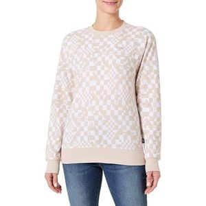 Vans Klassieke beige trui met ronde hals, Beige, XS, Beige, XS