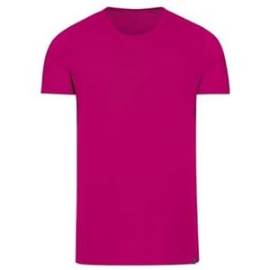 Trigema Heren T-shirt van katoen/elastaan, magenta, L