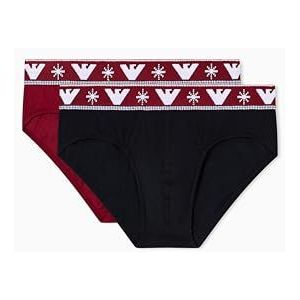 Emporio Armani - EM000251_AF15009 - Set 2 Vakantieslip - Rood - Zwart - Homewear