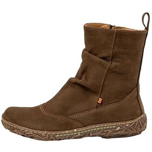 El Naturalista - 2N7223FEE505_0G3 - Leren Enkellaarsjes - Bruin - Plat - Ritssluiting - Casual