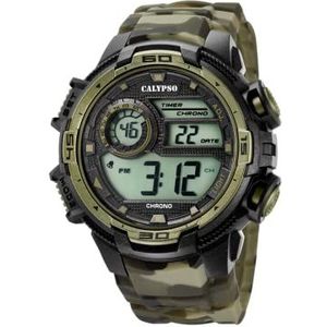 Calypso K5723/6 Kwartshorloge voor heren, chronograaf, met siliconen armband