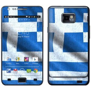 atFoliX voetbal 2012 Griekenland vlag designfolie voor Samsung Galaxy S2 i9100