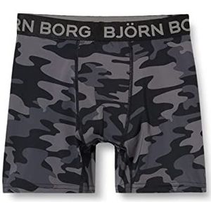 Björn Borg Heren Shorts Per Bb Tonal Camo Sportondergoed, Zwart (Zwarte Schoonheid), XL
