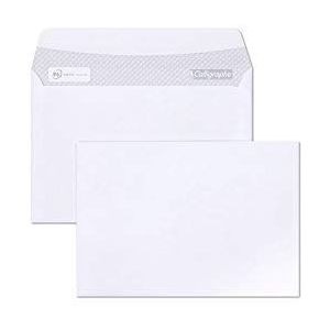 Clairefontaine 5666C - Pakket van 100 witte enveloppen C6-114x162mm - Zelfklevend - 80g/m²- Merk van Clairefontaine