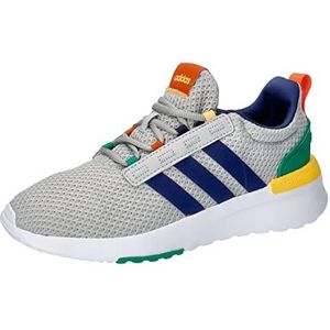 adidas Racer Tr21 Lifestyle Running Lace Sneakers voor jongens, Grey Two Dark Blue Court Green, 38.50 EU