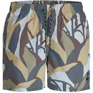 JACK & JONES Heren Jpstmaui Jjswim Ocean Days AKM, Silver Sage, XL