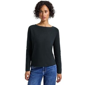 STREET ONE - Gebreide Trui - Juniper Green - Met Boothals