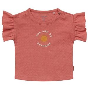 Noppies Baby Agra T-shirt met korte mouwen voor baby's, meisjes, Terra Cotta - P648, 50 cm