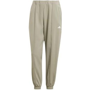 adidas Dames AEROREADY Train Essentials Minimal Branding Woven Pants, silver pebble, XXL