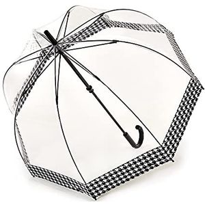 Fulton Birdcage 2 Paraplu met houndstooth-randprint