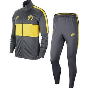 Nike Inter M Nk Dry Strk TRK Suit K, heren, donkergrijs/donkergrijs/tour geel, 2XL