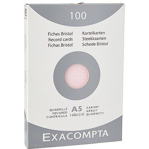 Exacompta indexkaarten DIN A5 100 Blatt roze