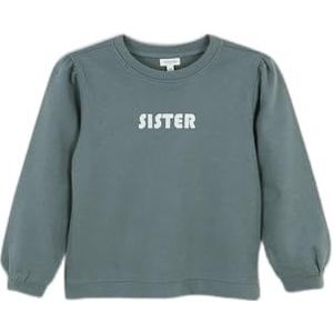 Gocco Sister sweatshirt, groen, standaard voor meisjes, Groenachtig, 5-6 Jaren