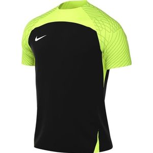 Nike Heren Short Sleeve Top M Nk Df Strke Iii Jsy Ss, Zwart/Volt/Wit., DR0889-011, S