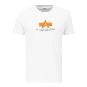 Alpha Industries Basic T Rubber T-shirt voor Mannen White