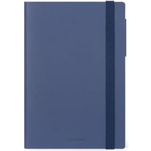 Legami - Weekplanner 2024-2025, 18 maanden, medium met notebook, dagboek van juli 2024 tot december 2025, elastische sluiting, FSC-gecertificeerd papier, tas met adresboek, 12 x 18 cm, groenblauw