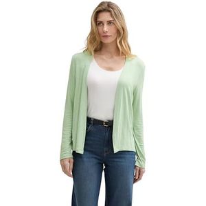 TOM TAILOR Basic zomercardigan voor dames, 37116 - True Green, XL