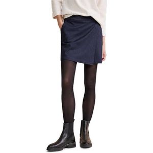 Street One Dames Skort Melange Rok, blauw (deep blue), 42
