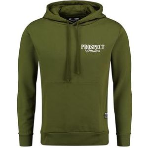 KEYLARGO - Klprospect Studios - Sweat à Capuche - Groen - Met Cordon de Serrage en Poche Kangourou