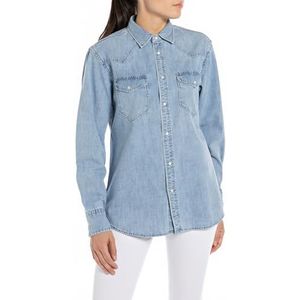 Replay Jeanshemd voor dames, 010, lichtblauw, S