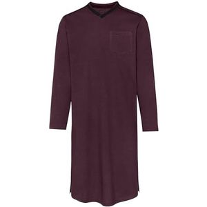 Herennachthemd van biologisch katoen (KBA), aubergine-c2c, XXL