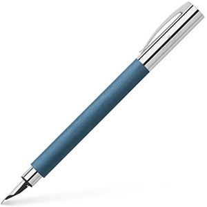 Faber-Castell 147143 - Vulpen Ambition edelhars, blauw, veerbreedte B, 1 vulpen incl. geschenkverpakking