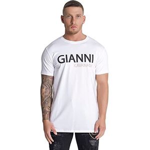 Gianni Kavanagh White Gianni T-shirt voor heren, Regulable, XS
