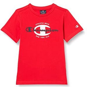 Champion Legacy Graphic Shop C S/S T-shirt, rood, 7-8 jaar kinderen en jongens